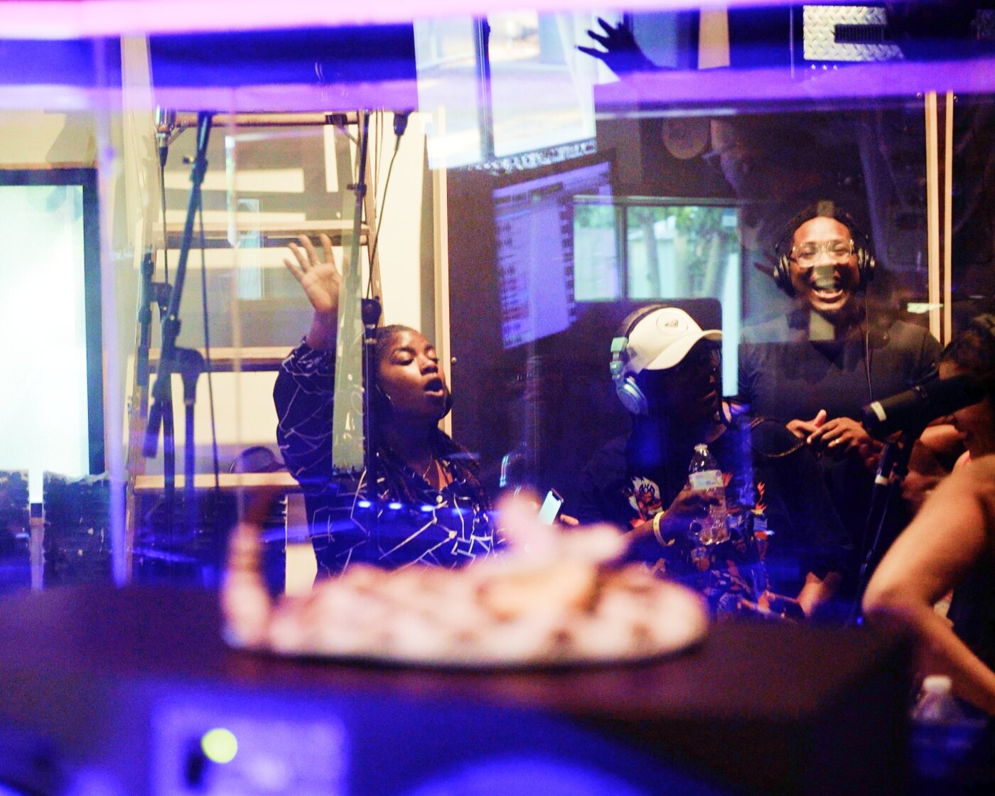The I AM CHOIR singers performing together in the recording studio